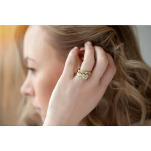 Diamond Splendor - Black Hills Gold Engagement & Wedding Ring Set