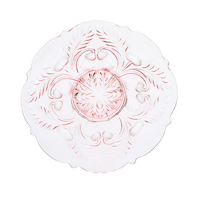 Inverted Thistle Glass Platter - 4 Color Options