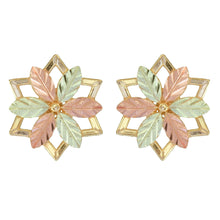 Hexagonal Black Hills Gold Earrings - Jewelry