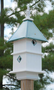 Holly Bird House Verdigris Roof - Birdhouses