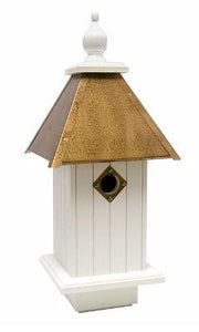 Cathedral Bird House Copper Roof - Birdhouses