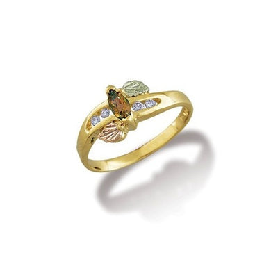 Citrine and Diamonds - Black Hills Gold Ladies Ring