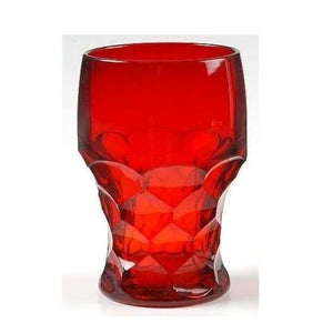Georgian Glass Tumbler - 5 Color Options - Red / 6 Oz. / 1 - Baby Gifts