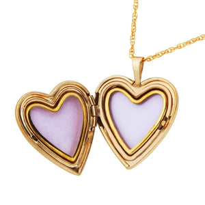 Heart Locket Pendant & Necklace - Black Hills Gold