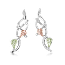 Twisted Grapevines - Sterling Silver Black Hills Gold Earrings