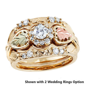 Black Hills Gold 1/3 Carat Diamond Engagement Ring