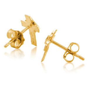 Mini Cross - Black Hills Gold Earrings