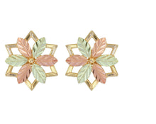Hexagonal - Black Hills Gold Earrings