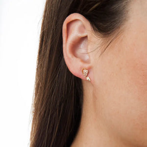 Big and Little Leaf - Black Hills Gold Earrings