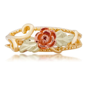 Stylish Rose - Black Hills Gold Ladies Ring