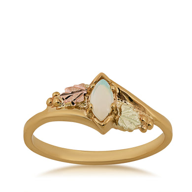 Beautiful Opal - Black Hills Gold Ladies Ring