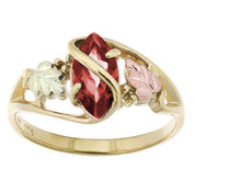 Genuine Garnet - Black Hills Gold Ladies Ring