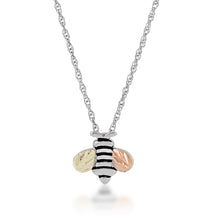Buzzing Bee - Sterling Silver Black Hills Gold Pendant