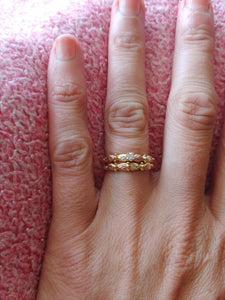 Diamond Elegance - Black Hills Gold Engagement & Wedding Ring Set