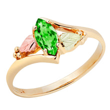 Genuine Emerald - Black Hills Gold Ladies Ring