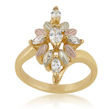 Marquise Diamond Engagement - Black Hills Gold Ladies Ring
