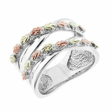 Many Leaves - Sterling Silver Black Hills Gold Ring