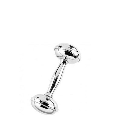 Dumbbell Rattle in Pewter - ENG