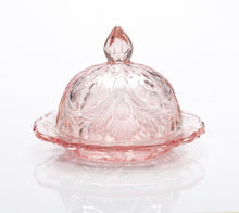 Inverted Thistle Glass Butter Dish - 4 Color Options - Rose - Baby Gifts
