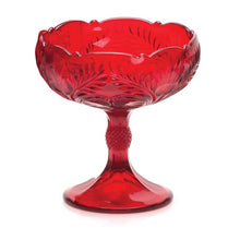 Inverted Thistle Glass Small Compote Bowl - 4 Color Options