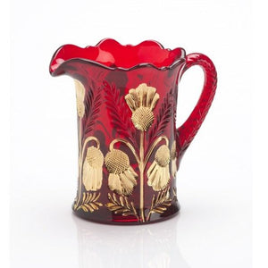 Inverted Thistle Glass Pitcher - 4 Color Options - Baby Gifts