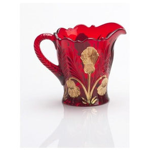 Inverted Thistle Glass Creamer - 4 Color Options - Baby Gifts