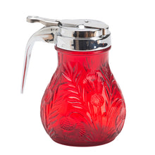 Inverted Thistle Glass Syrup Pitcher - 4 Color Options