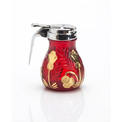Inverted Thistle Glass Syrup Pitcher - 4 Color Options - Baby Gifts