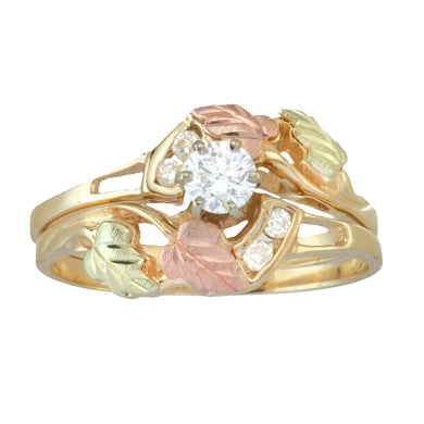 Five Diamond Gold Ring - Black Hills Gold - Jewelry