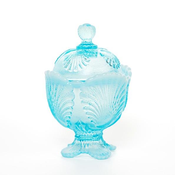 Shell Glass Sugar Bowl - 3 Color Options - Baby Gifts