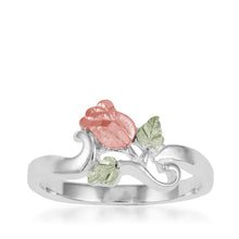 Beautiful Rose - Sterling Silver Black Hills Gold Ring