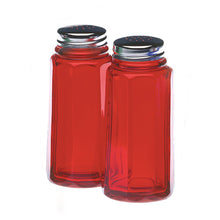 Panel Glass Salt & Pepper Shaker Set - 6 Color Options