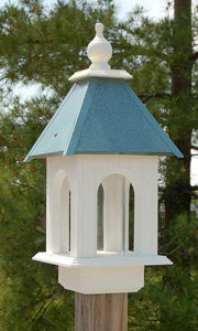 Camellia Bird Feeder Verdigris Roof - Birdhouses