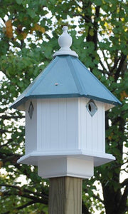 Gardenia House Verdigris Roof - Birdhouses