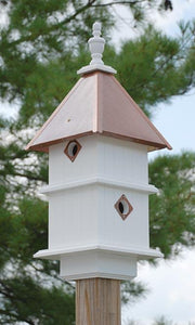 Holly Bird House Copper Roof - Birdhouses