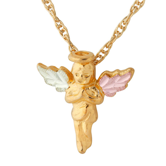 Angel Pendant & Necklace - Black Hills Gold - Jewelry