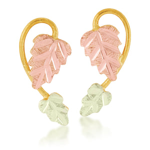 Black Hills Gold Big & Little Leaf Earrings - Jewelry