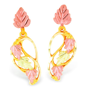 Black Hills Gold Leaves of Elegance Earrings - Jewelry