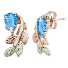 Black Hills Gold Pear Cut Blue Topaz Earrings - Jewelry