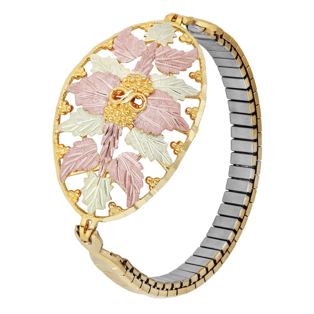 Oval of Elegance Black Hills Gold Stretch Bracelet - Jewelry