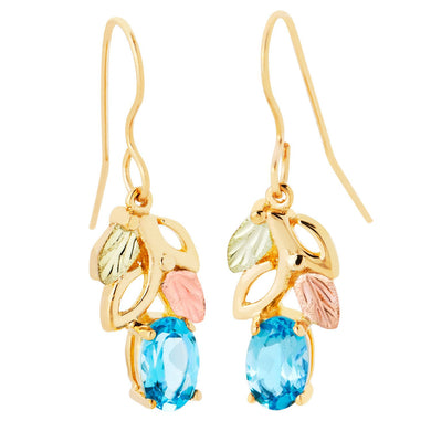 Black Hills Gold Topaz Gold Earrings - Jewelry