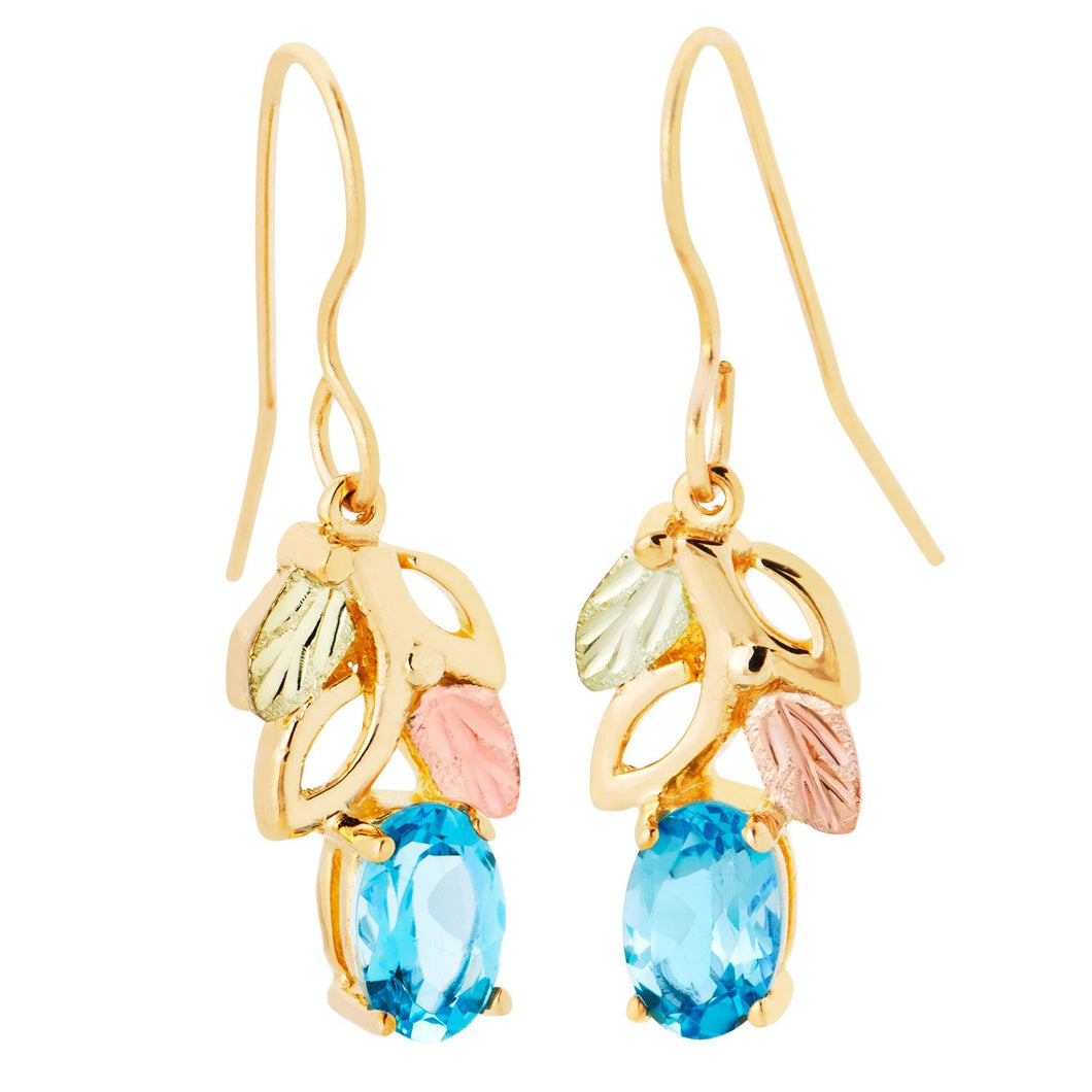 Black Hills Gold Topaz Gold Earrings - Jewelry