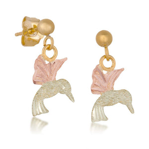 Black Hills Gold Hummingbird Earrings - Jewelryx