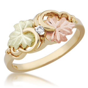 Black Hills Gold & Diamond Ring - Jewelry