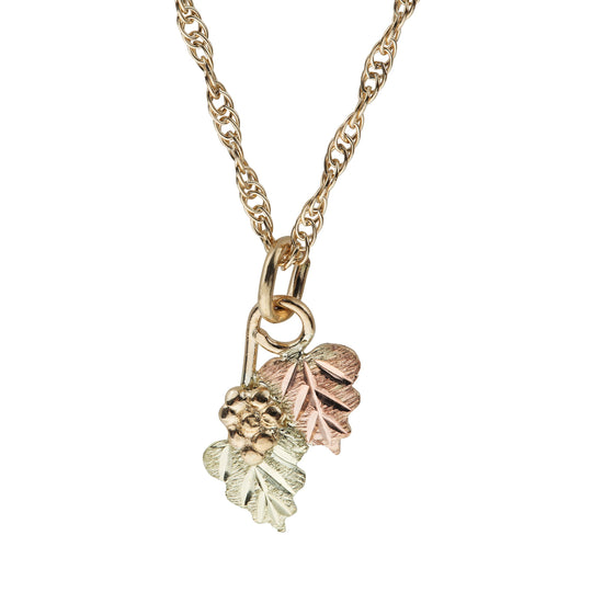 Traditional Design Black Hills Gold Pendant & Necklace - Jewelry