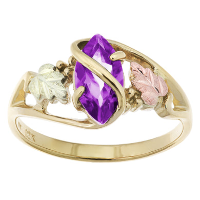Black Hills Gold Amethyst Ring - Jewelry