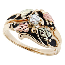 Antiqued Diamond Black Hills Gold Ring - Jewelry