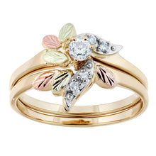 Intricate Five Diamond Black Hills Gold Ring - Jewelry