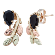Black Hills Gold Pear Cut Onyx Earrings - Jewelry