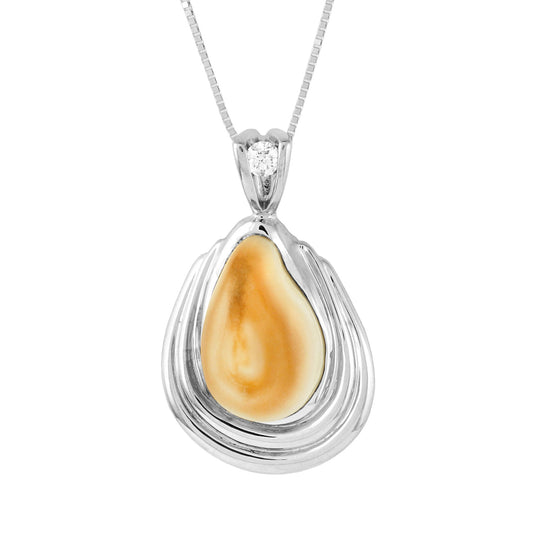 Aspen Elk Ivory Sterling Silver Pendant - Jewelry